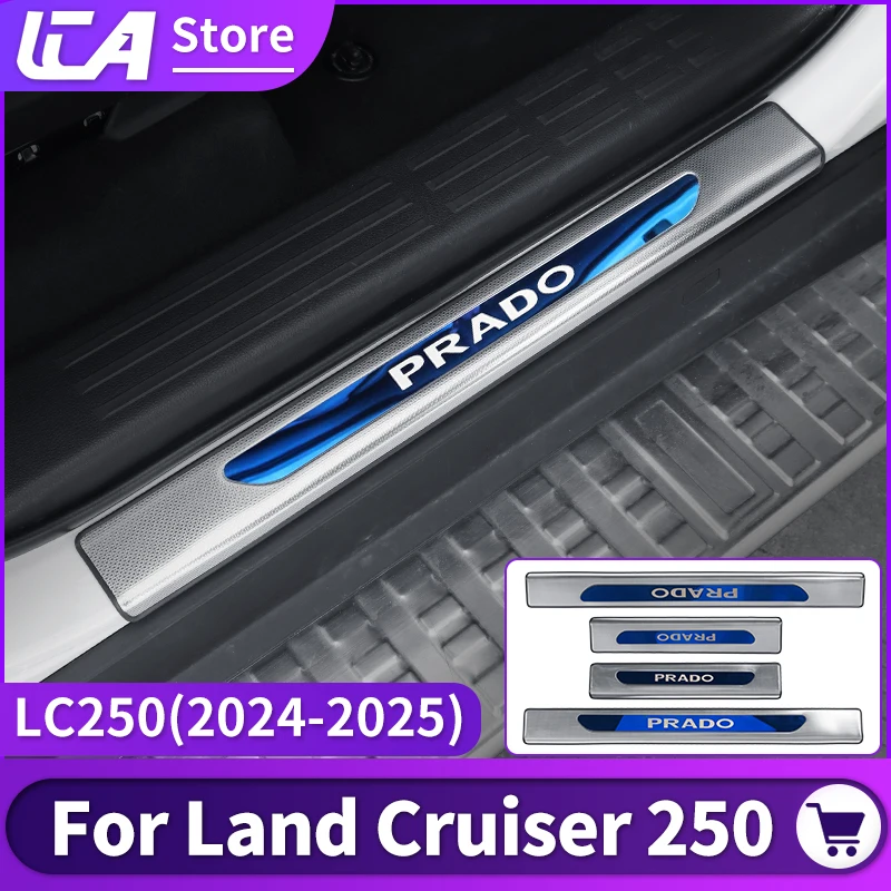 for toyota land cruiser 250 2024 2025 prado lc250 1958 first edition fj250 threshold pedal decoration strip,upgraded accessories for toyota land cruiser 250 2024 2025 prado lc250 1958 first edition fj250 threshold pedal decoration strip,upgraded accessories