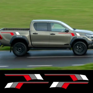car door side stripes sticker for toyota hilux revo vigo rocco sr5 racing sport decor decal vinyl film cover auto accessories
