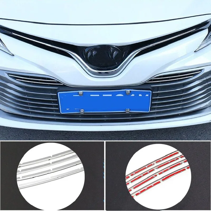 for toyota camry 70 xv70 2018~2023 hybrid car front bumper mesh center grille grill frame moulding strips decoration for toyota camry 70 xv70 2018~2023 hybrid car front bumper mesh center grille grill frame moulding strips decoration
