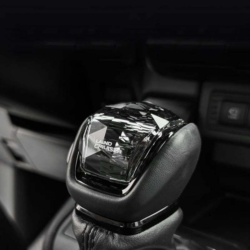 for toyota land cruiser 300 land cruiser lc300 2022+ model crystal glass shift lever head cover decoration set for toyota land cruiser 300 land cruiser lc300 2022+ model crystal glass shift lever head cover decoration set