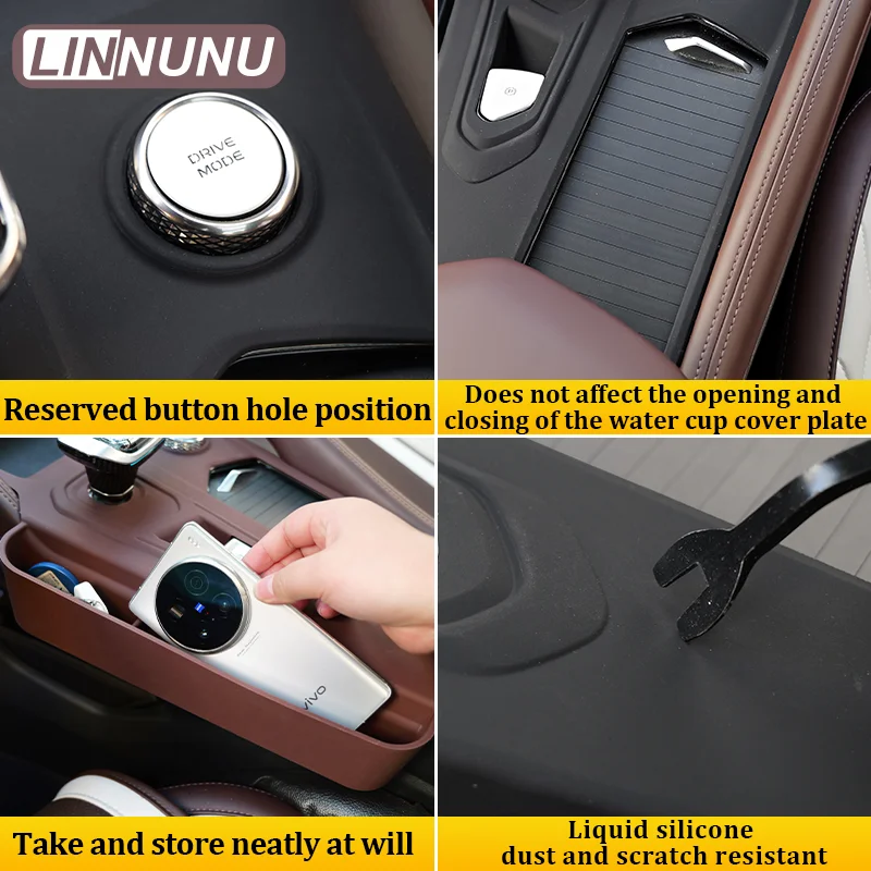 linnunu for geely monjaro interior center console gear shift panel silicone protect pad with storage bag door groove mat manjaro linnunu for geely monjaro interior center console gear shift panel silicone protect pad with storage bag door groove mat manjaro