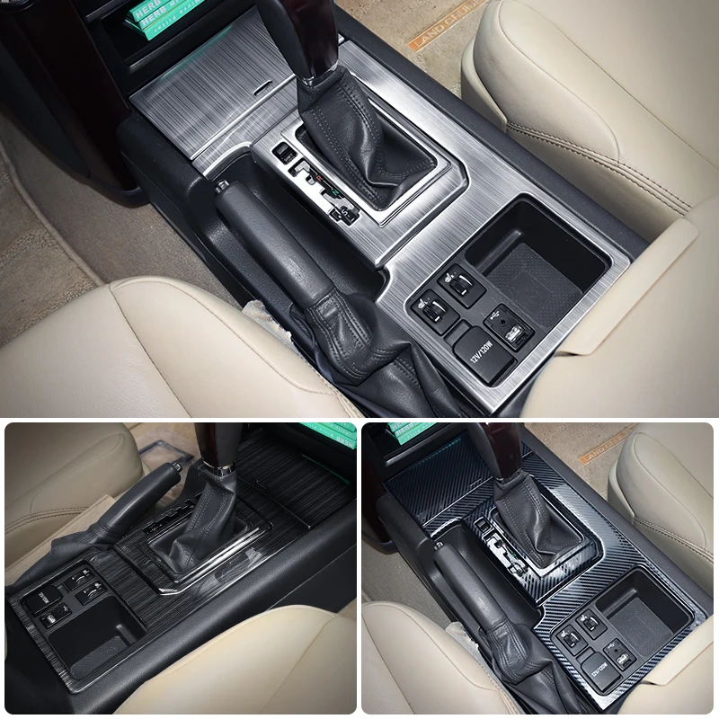 center console gear gearbox cover for toyota land cruiser prado 150 lc150 fj150 2010 2017 2016 interior upgraded center console gear gearbox cover for toyota land cruiser prado 150 lc150 fj150 2010 2017 2016 interior upgraded