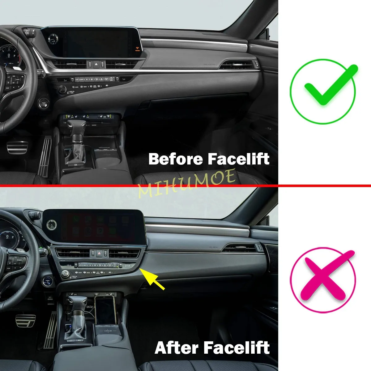 for 2019 2020 2021 lexus es300h es350 carbon fiber car interior center console middle air vent cover trim for 2019 2020 2021 lexus es300h es350 carbon fiber car interior center console middle air vent cover trim