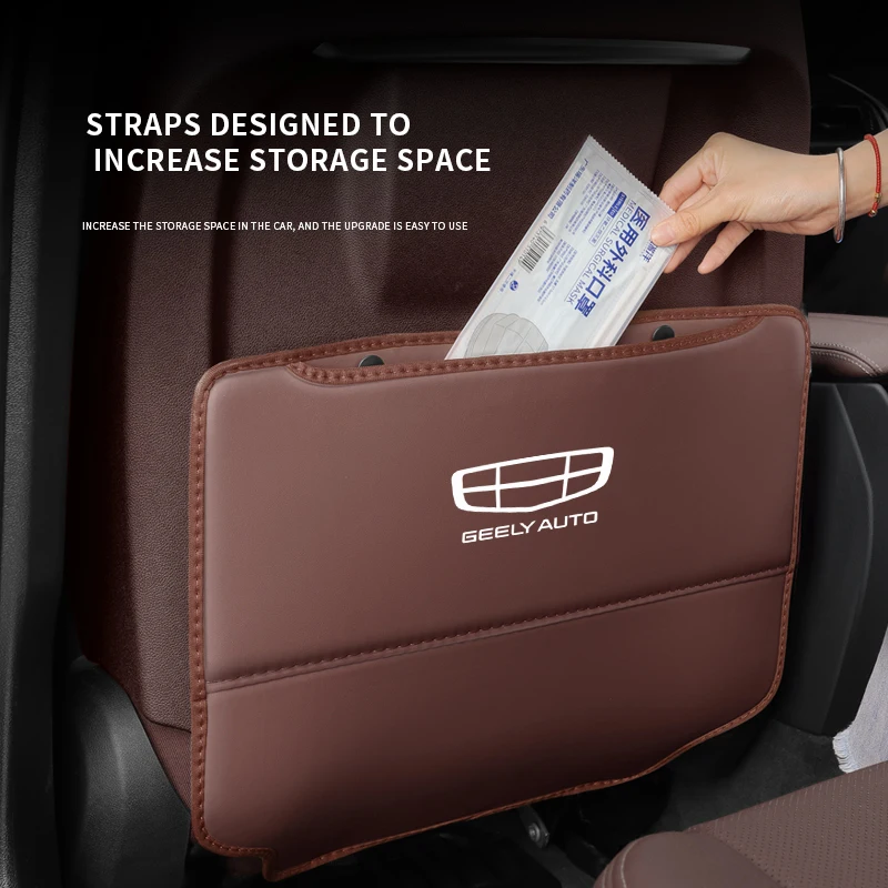 geely geometry c monjaro coolray gx3 atlas boyue emgrand ec7 ec8 gc6 gc9 car seat backrest anti kick pad seat back storage bag geely geometry c monjaro coolray gx3 atlas boyue emgrand ec7 ec8 gc6 gc9 car seat backrest anti kick pad seat back storage bag