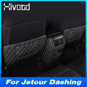 car rear seat back anti kick pu leather pad waterproof protective mat for jetour dashing 2022 2024 interior accessories styling