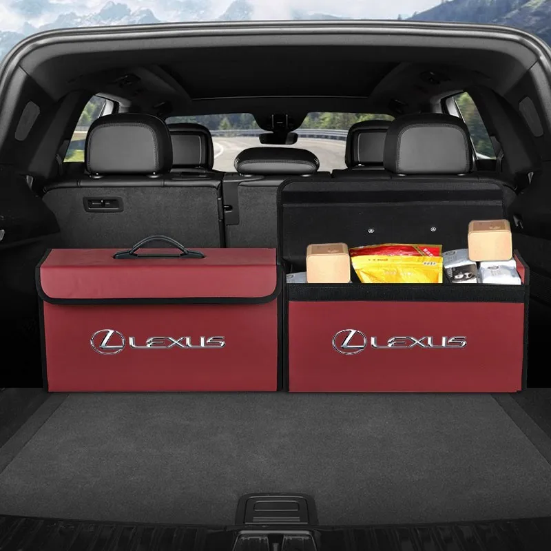 car trunk leather storage box foldable auto organizer bag for lexus f sport gs gx is ls lx ct lc lbx nx rx 350h 450h es ux 300e car trunk leather storage box foldable auto organizer bag for lexus f sport gs gx is ls lx ct lc lbx nx rx 350h 450h es ux 300e