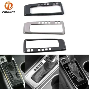 car interior styling for nissan altima 2019 2020 2021 gear shift center panel cover trim mouldings carbon fiber look accessories