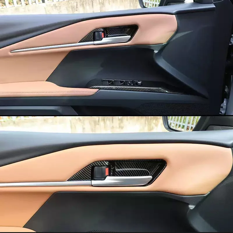 for toyota camry xv80 2024 2025 carbon fiber pattern peach wood grain inner door bowl decorative frame sticker protection interi for toyota camry xv80 2024 2025 carbon fiber pattern peach wood grain inner door bowl decorative frame sticker protection interi