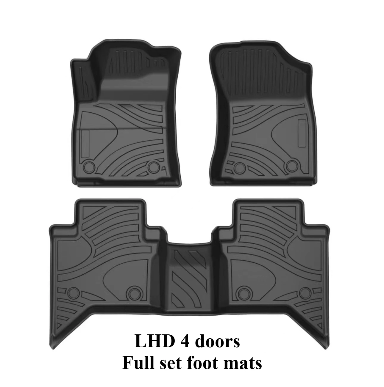 for toyota hilux revo rocco 2015 2025 right rudder tpe rubber mat waterproof and wear resistant car interior mat for toyota hilux revo rocco 2015 2025 right rudder tpe rubber mat waterproof and wear resistant car interior mat