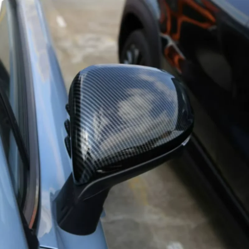 for changan uni t unit 2020 2023 abs carbon black red car side door rear view mirror / rain eyebrow cover trim car for changan uni t unit 2020 2023 abs carbon black red car side door rear view mirror / rain eyebrow cover trim car