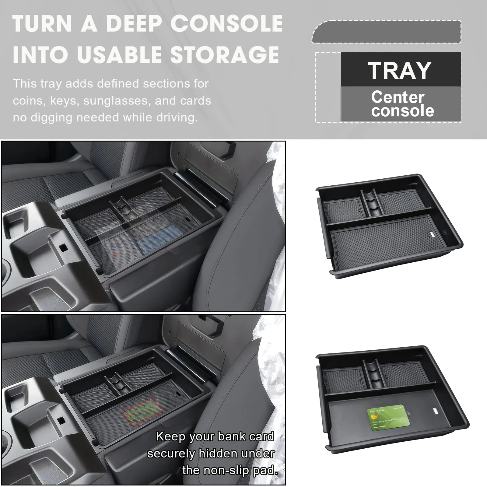 for 2020 2025 2026 chevrolet silverado/gmc sierra 1500 2500hd 3500hd center console organizer tray interior storage armrest box for 2020 2025 2026 chevrolet silverado/gmc sierra 1500 2500hd 3500hd center console organizer tray interior storage armrest box