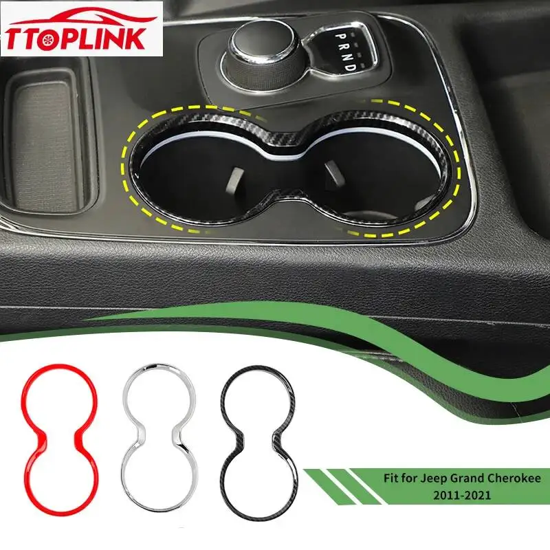 car interior front cup holder decorative ring cover for jeep grand cherokee 2011 2021 manual transmission car accessories car interior front cup holder decorative ring cover for jeep grand cherokee 2011 2021 manual transmission car accessories