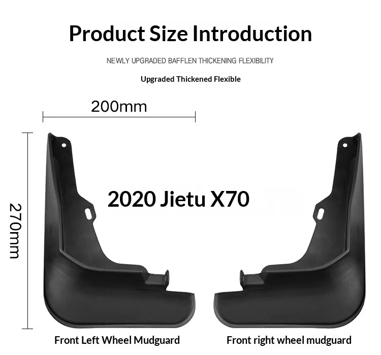 for chery jetour x70 2020 2024 car tire fender splash guard front and rear wheel fender auto parts for chery jetour x70 2020 2024 car tire fender splash guard front and rear wheel fender auto parts