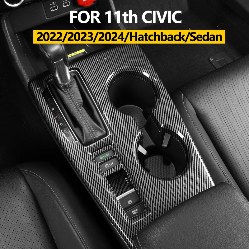 for honda 2022 2025 11th civic sedan hatchback at decorative sticker for gear shift panel for honda 2022 2025 11th civic sedan hatchback at decorative sticker for gear shift panel