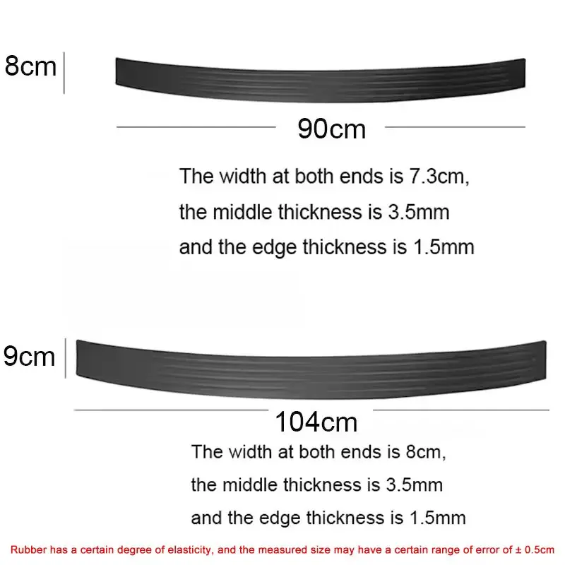 for geely coolray anti scratch rear bumper guard trunk door sill plate protector rubber mouldings trim cover strip car parts for geely coolray anti scratch rear bumper guard trunk door sill plate protector rubber mouldings trim cover strip car parts