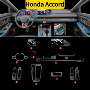 for honda accord 23 25 models dashboard multimedia gps console navigation transparent anti scratch protection film modification