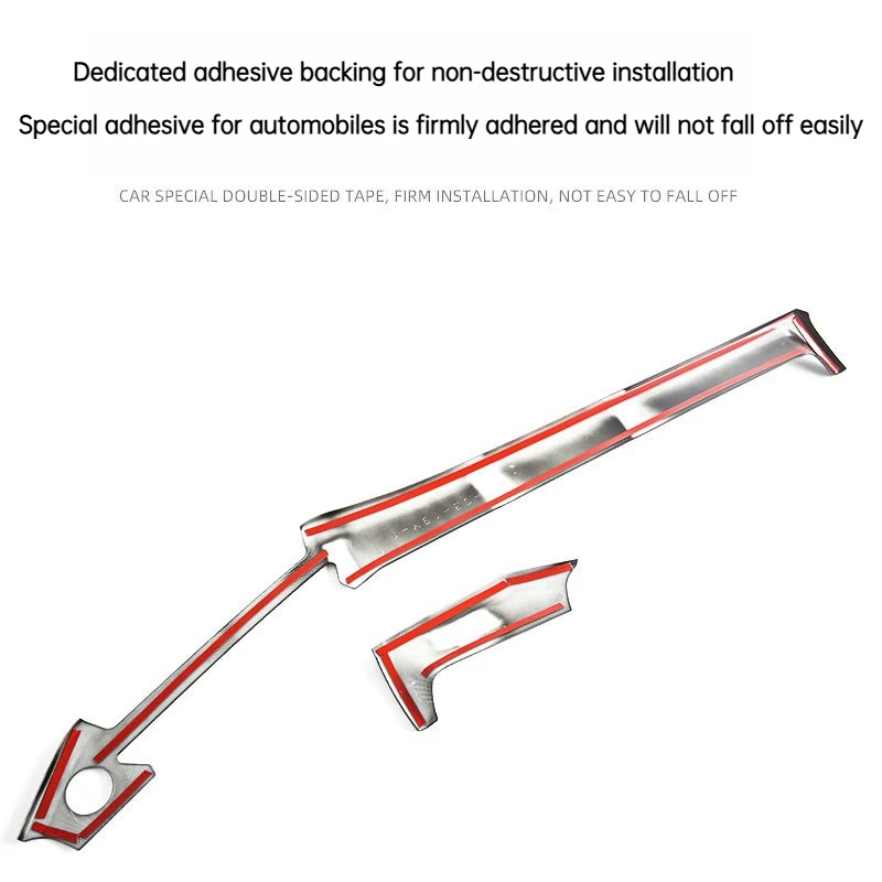 for mg mg5 2021 2022 2023 2024 car interior modification, central control decorative strip, carbon fiber abs decorative frame for mg mg5 2021 2022 2023 2024 car interior modification, central control decorative strip, carbon fiber abs decorative frame