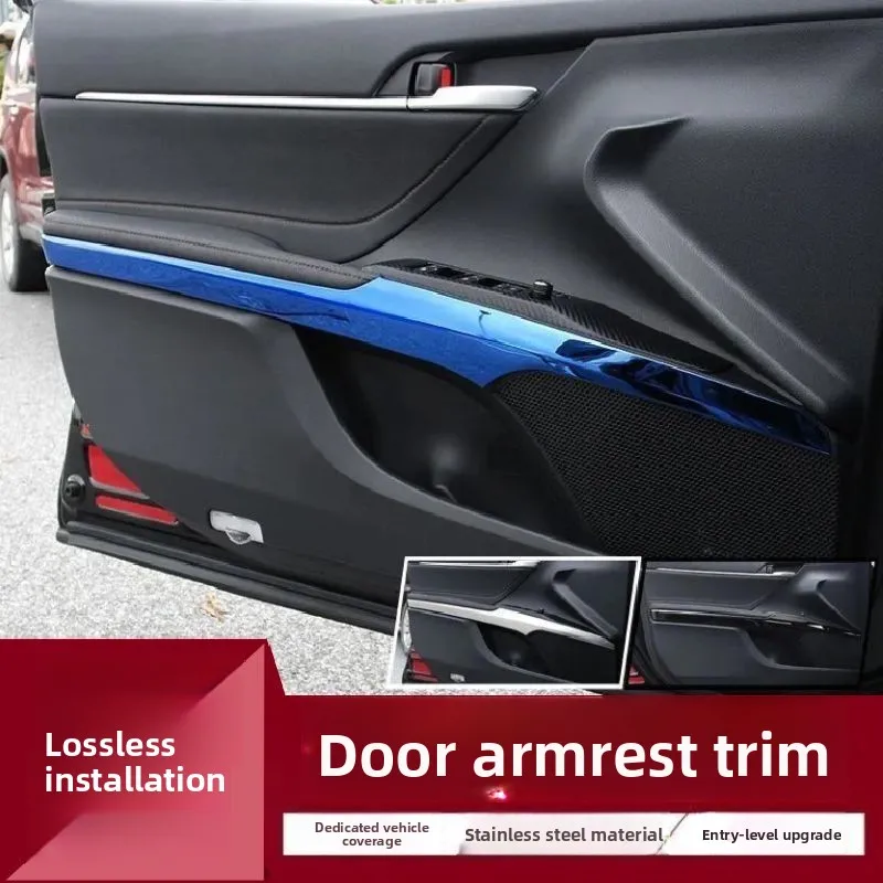 for toyota camry 70 xv70 2018 2019~2023 hybrid car door panel armrest frame trim kit scratch resistant protect strip accessories for toyota camry 70 xv70 2018 2019~2023 hybrid car door panel armrest frame trim kit scratch resistant protect strip accessories