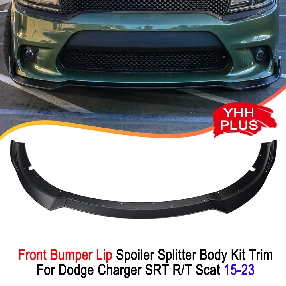 3pcs for dodge charger srt r/t scat front bumper lip splitter accessories auto exterior modification protection parts car style 3pcs for dodge charger srt r/t scat front bumper lip splitter accessories auto exterior modification protection parts car style