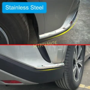 for lexus rx 350 350h 450h+ 500h 2023 2024 2025 front + rear stainless steel bumper corner cover protector molding