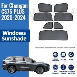 for changan cs75 plus 2024 2023 2022 2021 2020 magnetic car sunshade front windshield curtain rear side window sun shades shield