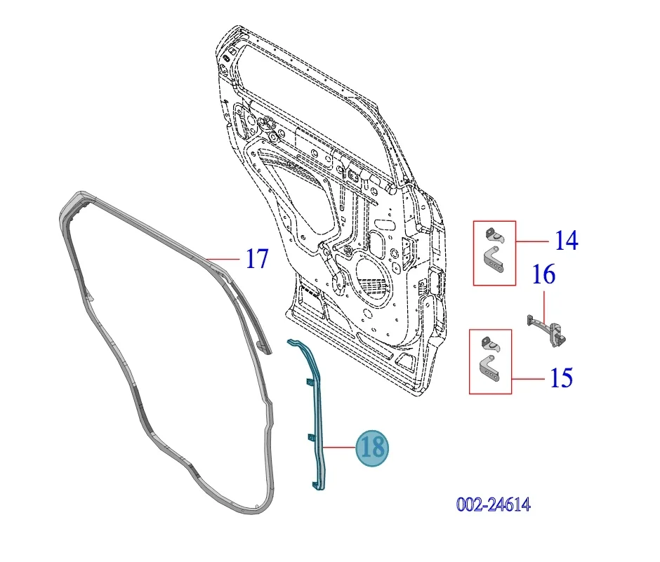 rear door left/right weatherstrip sealing strips for ford explorer 2011 2019 bb5z7825324b bb5z7825325b rear door left/right weatherstrip sealing strips for ford explorer 2011 2019 bb5z7825324b bb5z7825325b