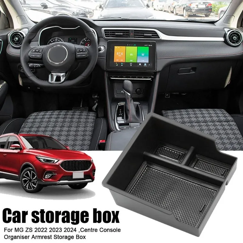 for mg zs 2022 2023 2024 car centre console organiser armrest tray storage box glove box interior for mg zs 2022 2023 2024 car centre console organiser armrest tray storage box glove box interior