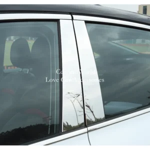 8pcs/set center window column mirror decorative stainless b/c pillar cover mouldings trims for mg mg5 2020 2026 car accessories