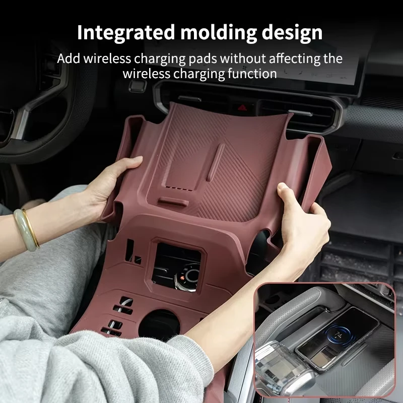for chery jetour traveler t2 central control gear silicone pad storage box car wireless charging protection anti slip pad for chery jetour traveler t2 central control gear silicone pad storage box car wireless charging protection anti slip pad