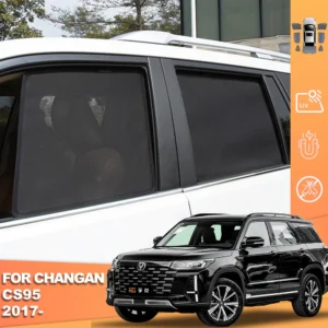 for changan cs95 2017 2024 magnetic car sunshade shield front windshield frame curtain rear side baby window sun shade visor
