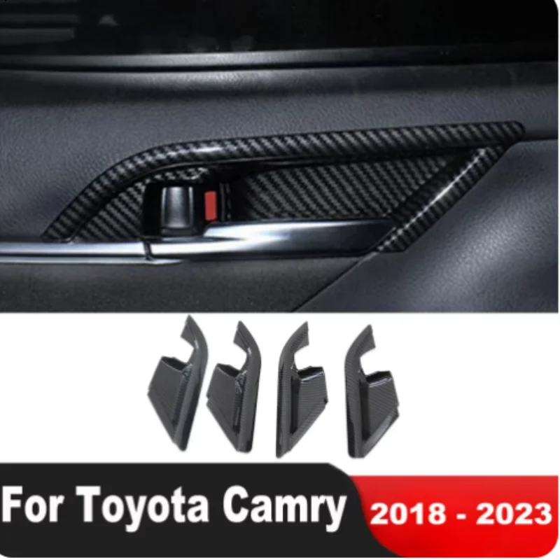 lhd for toyota camry xv70 2018 2023 abs chrome car styling inner door handle bowl covers trims stickers decoration accessories lhd for toyota camry xv70 2018 2023 abs chrome car styling inner door handle bowl covers trims stickers decoration accessories