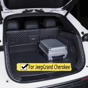 artificial leather custom car trunk mat for jeep grand cherokee 2011 2012 2013 2014 2015 2016 2017 cargo liner carpet