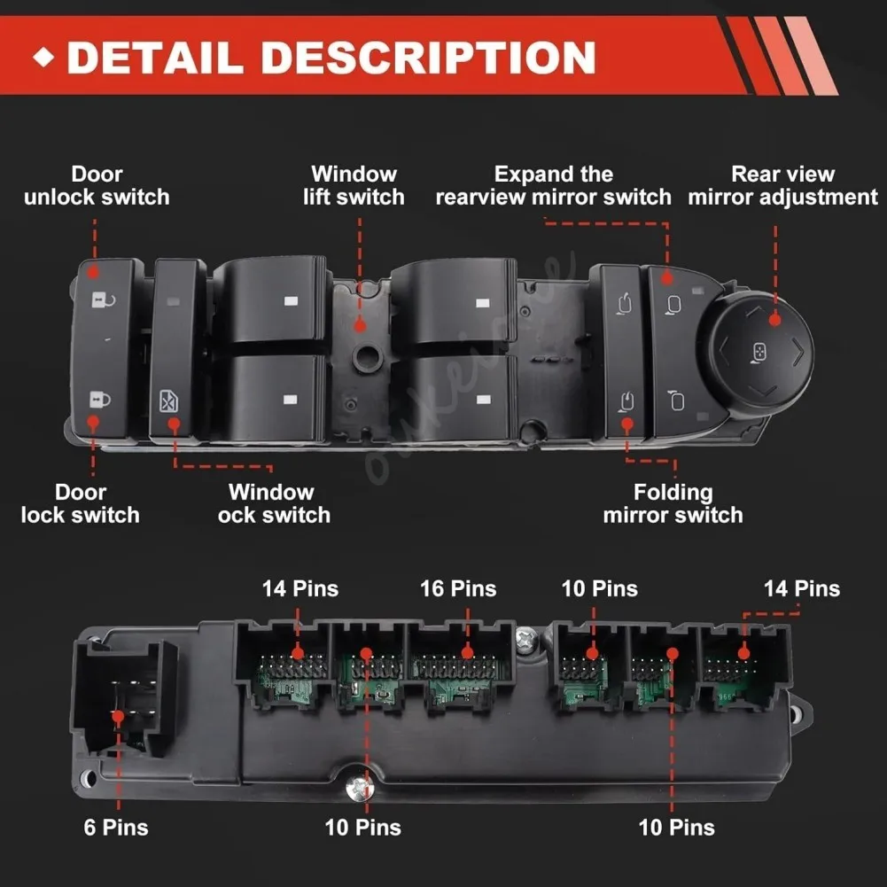 15906881 20835553 for cadillac escalade chevy silverado gmc yukon sierra 2500 3500 2007 2014 lhd power window door master switch 15906881 20835553 for cadillac escalade chevy silverado gmc yukon sierra 2500 3500 2007 2014 lhd power window door master switch
