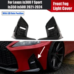 for lexus is300 f sport is350 is500 2021 2024 car accessories body kit front fog light cover with led hole position