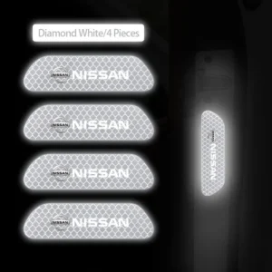 car door reflective sticker night light warning decal for nissan qashqai juke pulsar sentra altima patrol micra rogue almera