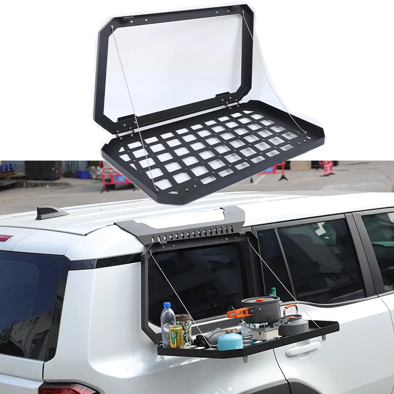 foldable frame for toyota land cruiser prado 250 lc250 2024 2025 car rear window glass armor shelf storage racks car foldable frame for toyota land cruiser prado 250 lc250 2024 2025 car rear window glass armor shelf storage racks car
