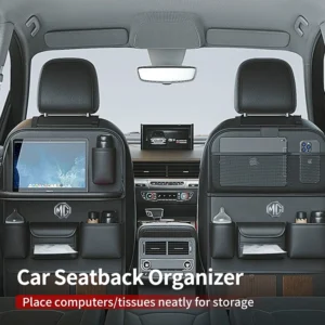 car seatback storage bag tissue box tools organiser anti kick pad for morris garages mg 6 3 5 7 tf zr zs hs gs gt hector rx5 rx8
