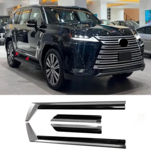 for lexus lx600 2022 2023 2024 abs plastics black+chrome side door moulding door cover trim