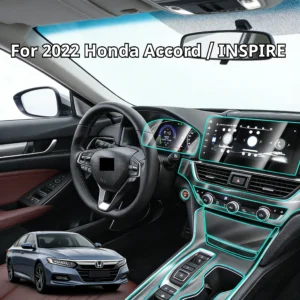 for 2022 honda accord & inspire screen protector & complete interior protection, premium tpu film kit for all dashboard displays