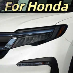 for honda pilot 2015 2016 2017 2018 2019 car front rear headlights protective film anti scratch black transparent tpu sticker