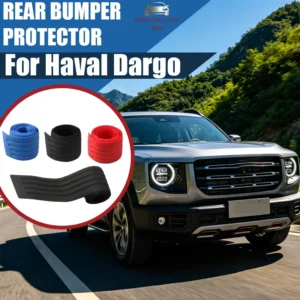 for haval dargo custom car trunk door sill plate protector anti scratch rear bumper guard rubber mouldings pad trim