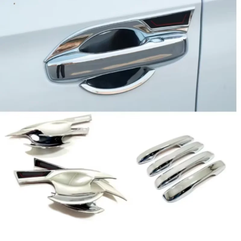 abs carbon black chrome car styling exterior door handle bowl cover sticker trim for honda civic 11th gen 2022 2024 abs carbon black chrome car styling exterior door handle bowl cover sticker trim for honda civic 11th gen 2022 2024