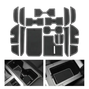 for 2024 toyota land cruiser prado 250 anti slip gate slot cup mat pvc non slip door pad interior accessories 18pcs