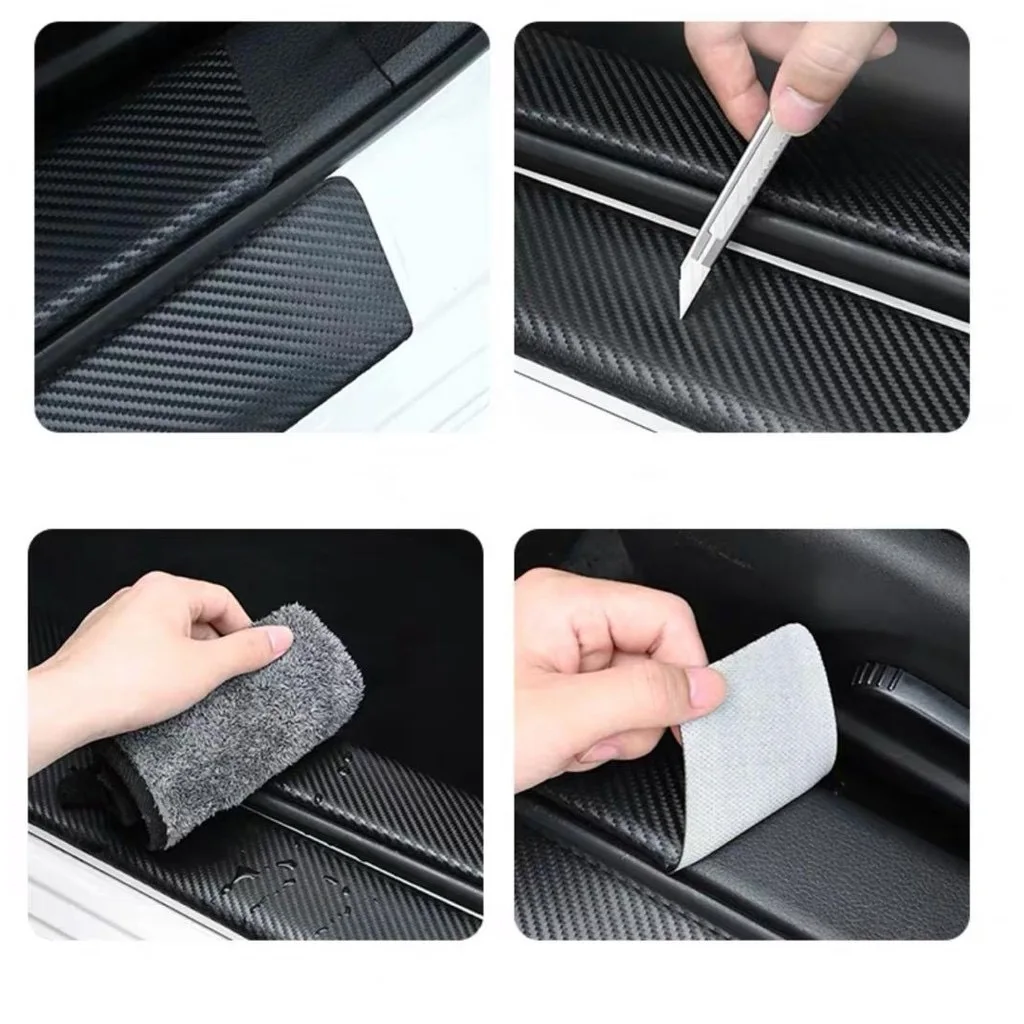 carbon fiber car trunk bumper protective sticker anti scratch for haval h1 h2 h3 h6 h7 h9 m6 f7x jolion great wall carbon fiber car trunk bumper protective sticker anti scratch for haval h1 h2 h3 h6 h7 h9 m6 f7x jolion great wall
