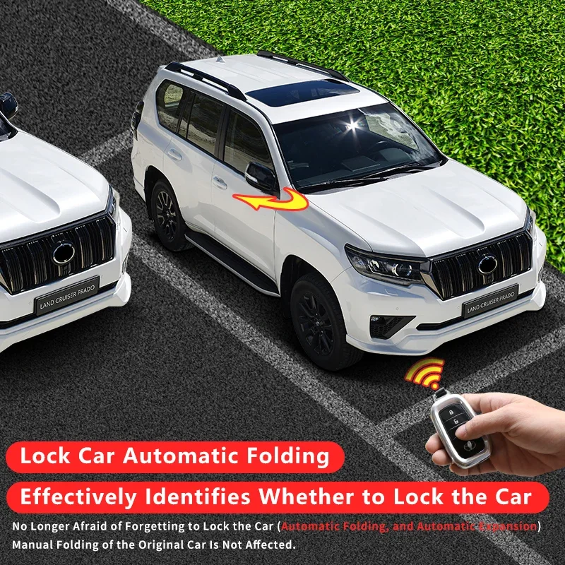 for 2010 2024 toyota land cruiser prado lc150 /j150 power folding mirror module auto fold kit modification upgrade for 2010 2024 toyota land cruiser prado lc150 /j150 power folding mirror module auto fold kit modification upgrade