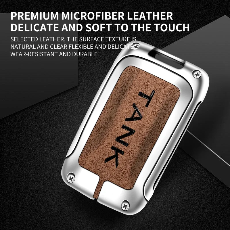 zinc alloy car remote control key case cover shell for tank 300 500 protective keychain buckle bag set interior zinc alloy car remote control key case cover shell for tank 300 500 protective keychain buckle bag set interior