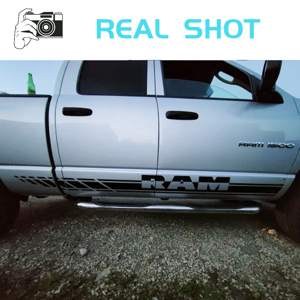 for dodge ram 1500 2500 3500 rebel pickup door side skirt stickers truck decal car vinyl decor decal auto tuning for dodge ram 1500 2500 3500 rebel pickup door side skirt stickers truck decal car vinyl decor decal auto tuning