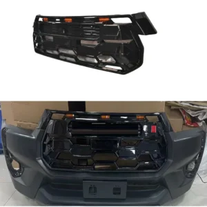 front racing grill grille fit for 2024 2025 2026 hilux revo abs grills bumper cover accessories