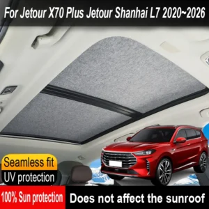 car panoramic sunroof insulation roof visor for jetour x70 plus 2020~2026 anti uv electrostatic adsorption sky curtain sunshade
