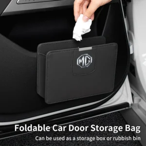 car door leather side box drink storage bag auto center console organizer for morris garages mg 6 3 5 7 tf zr zs hs gs gt